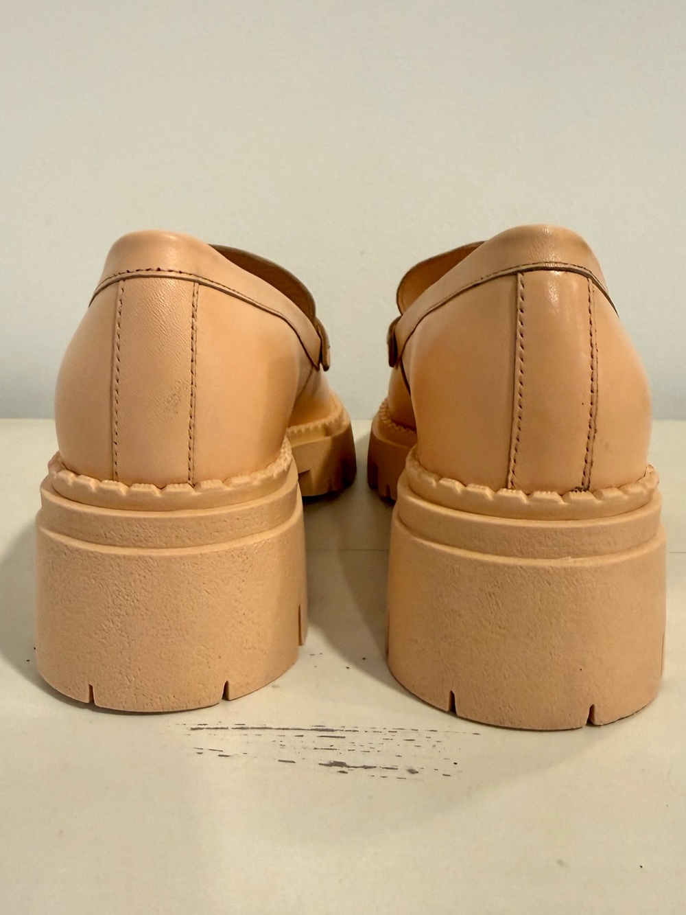 Free People Lyra Lug Sole Penny Loafer Platform Chunky Sole Size 39.5 (US 8.5-9) - Picture 2 of 11